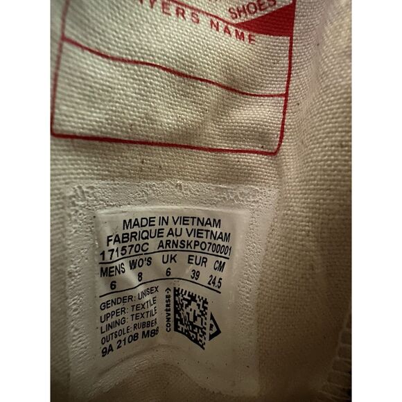 Converse Chuck Taylor Deep Bordeaux Maroon Low-top Shoes Mens Size 6 - Picture 8 of 10